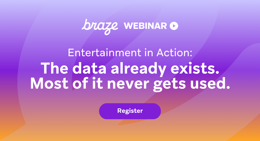 Entertainment in Action: The data already exists. Most of it never gets used.