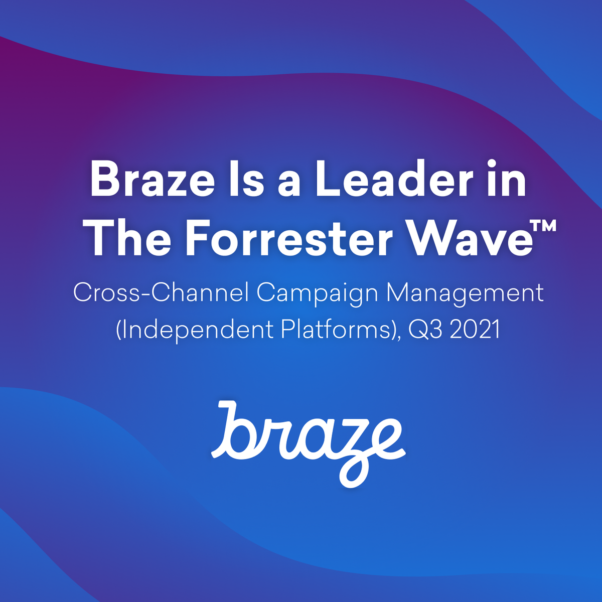 The Forrester Wave™: Cross-Channel Campaign Management (Independent Platforms), Q3 2021