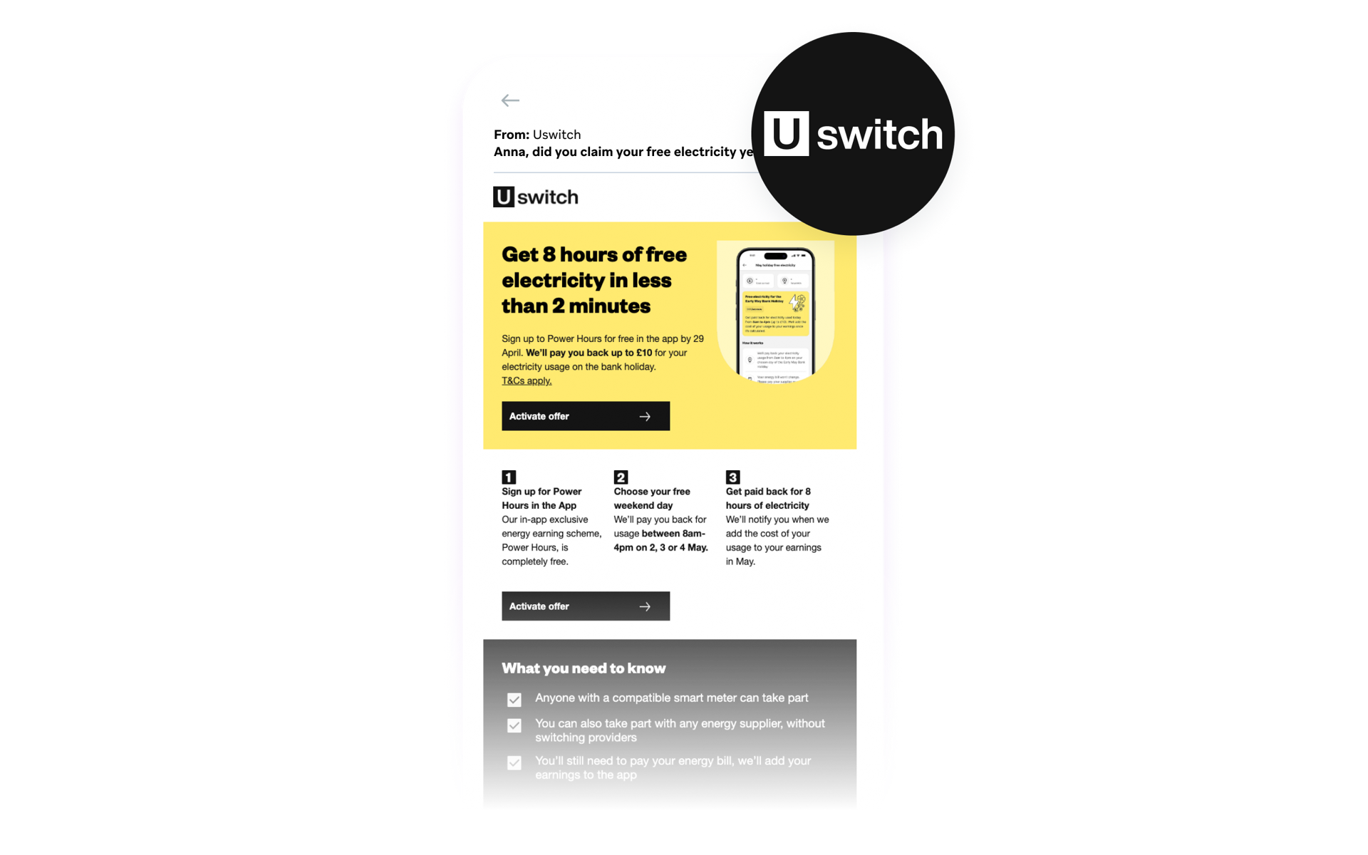 Uswitch turns AI-optimized subject lines and CTAs into a smarter path to smart meter connections