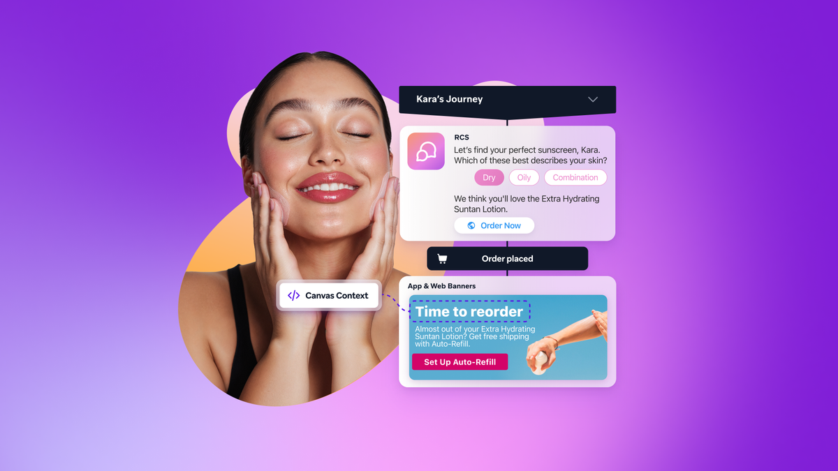 Move up the personalization spectrum: Introducing RCS, Banners, and Canvas Context