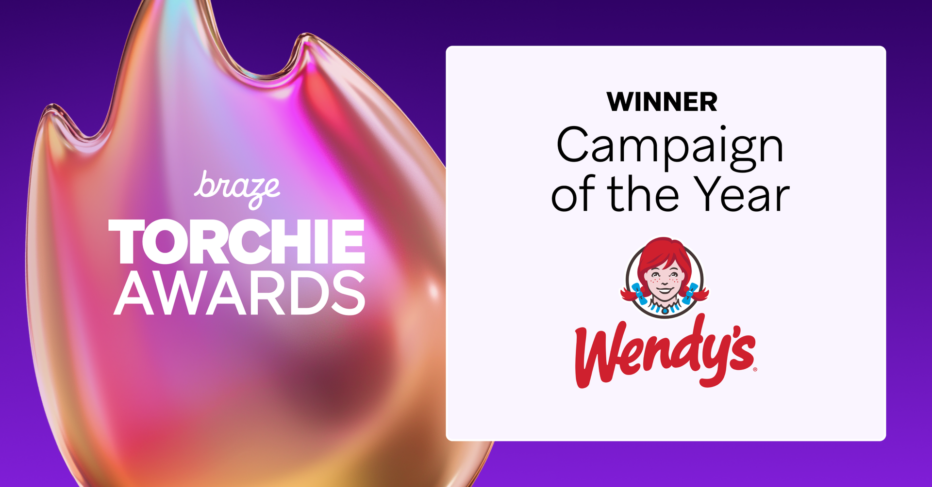 wendy 's is the winner of the campaign of the year