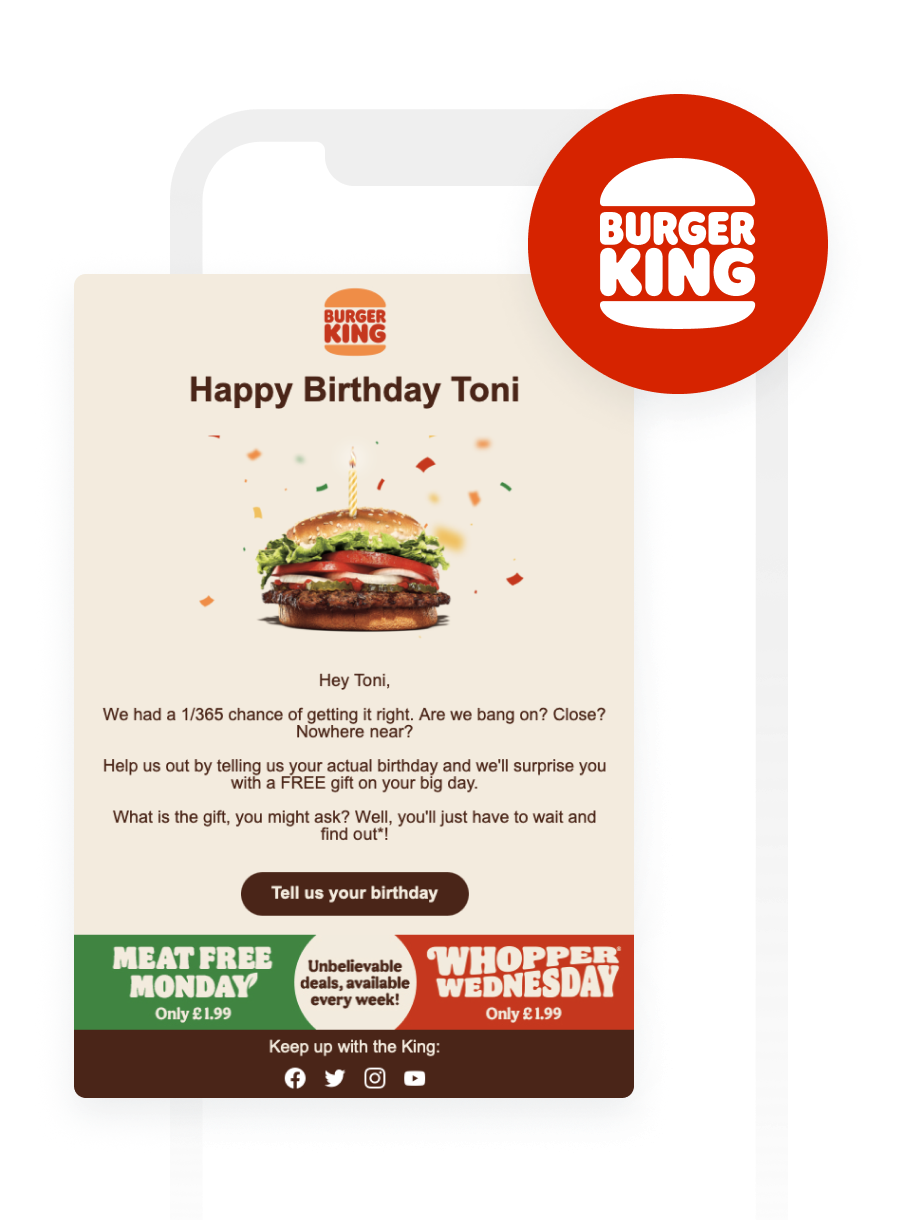 How Burger King UK Personalized Cross-Channel Messaging to Achieve an 800% Increase in Conversions