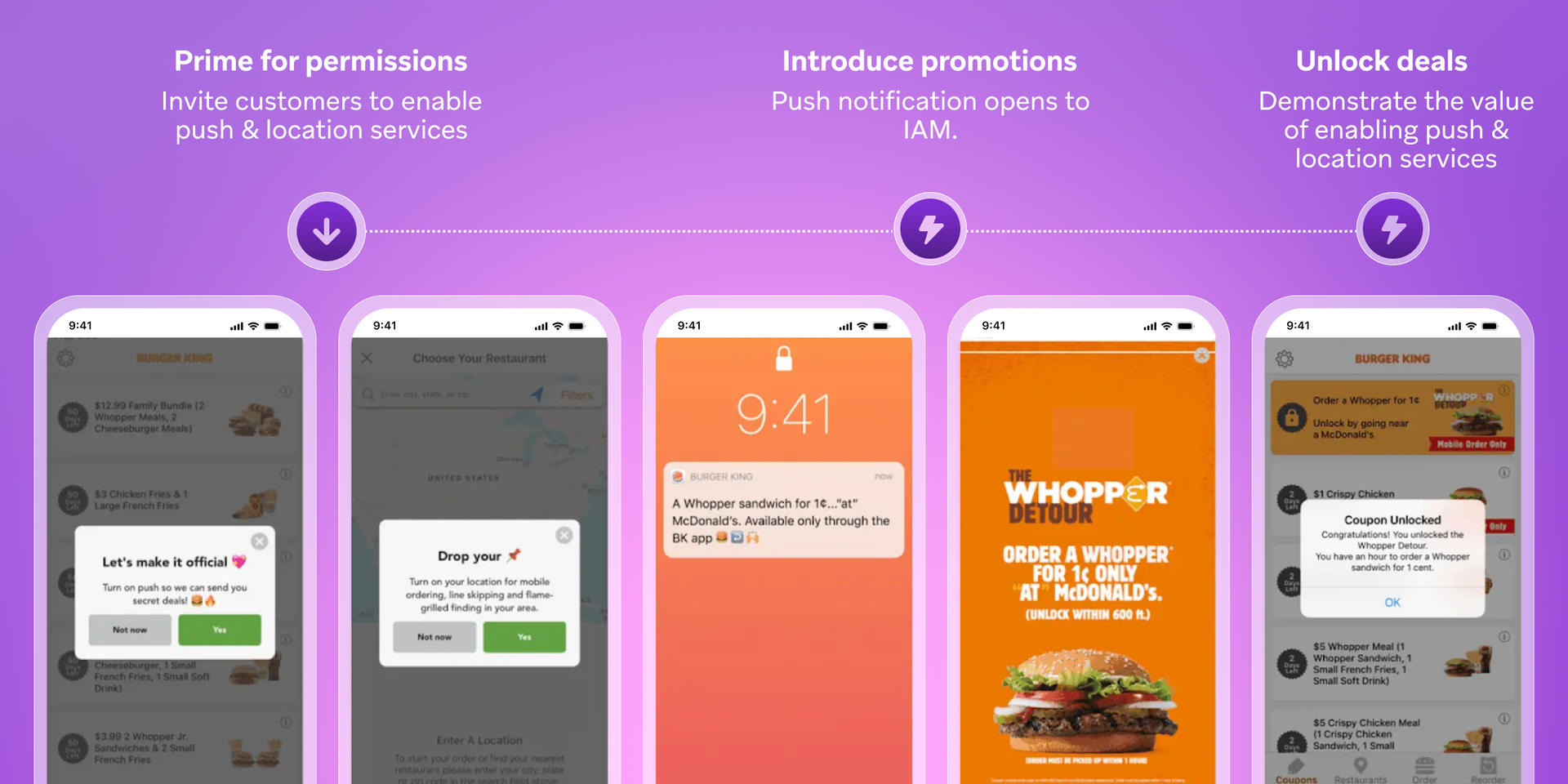a screenshot of a burger king mobile app