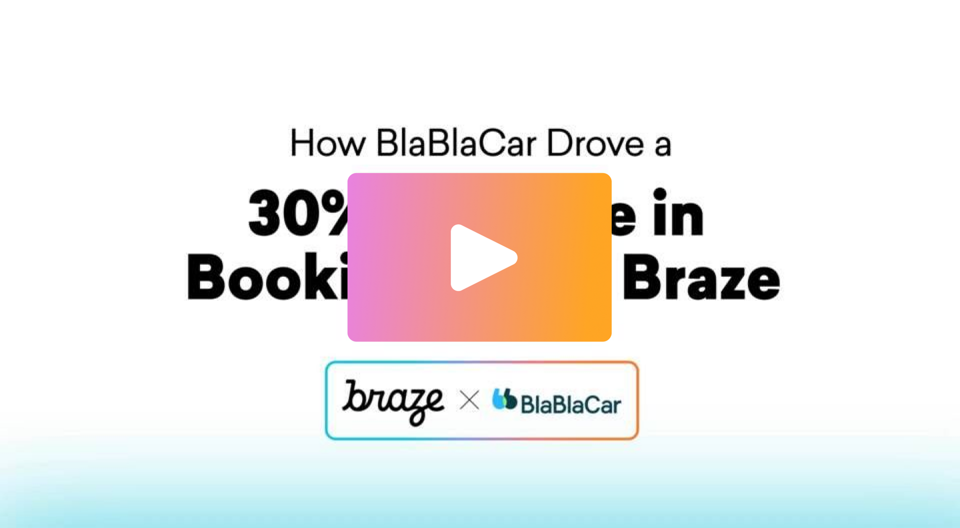 a video that says how blablacar drove a 30 % bookie in braze
