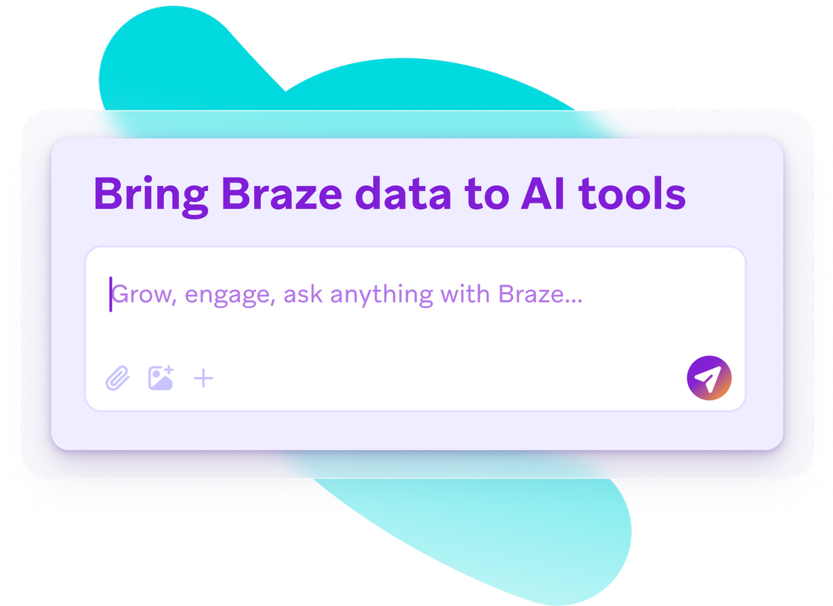 a purple box that says bring braze data to al tools