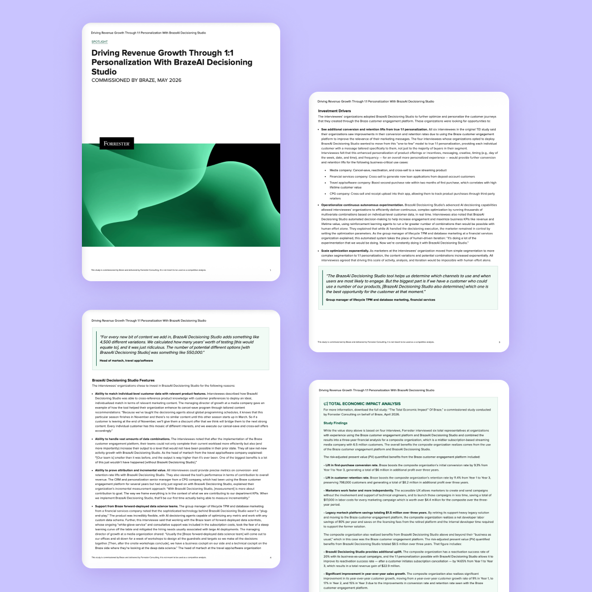 Forrester TEI Spotlight on Decisioning Studio
