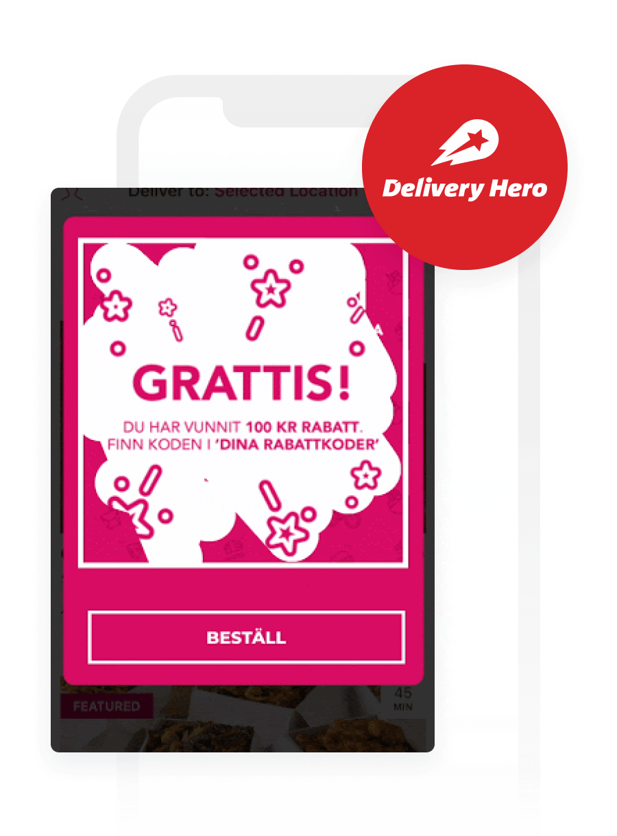 Delivery Hero Drives 3X Higher Redemption Rate With In-App Messages