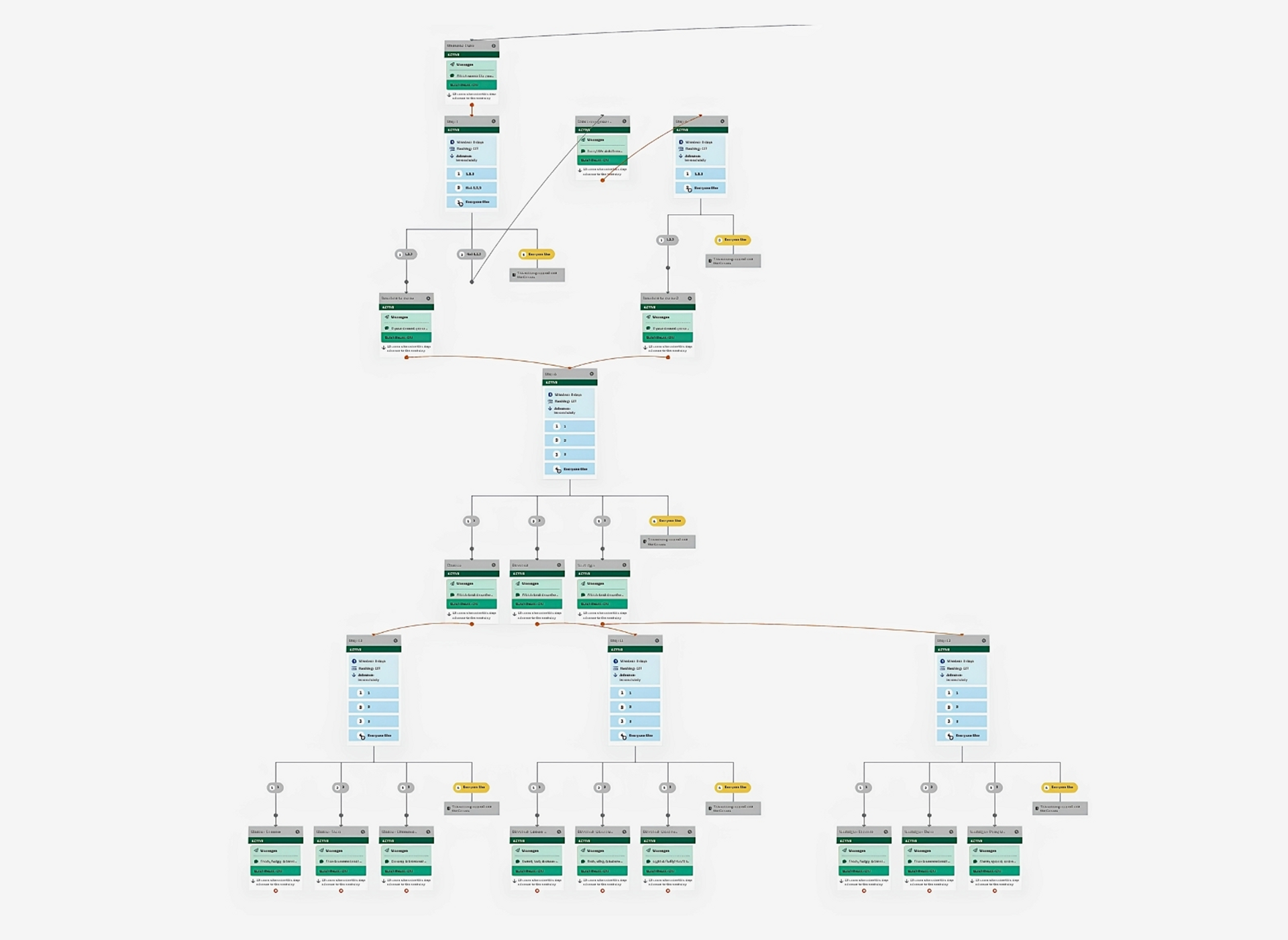 A customer journey using Braze Canvas